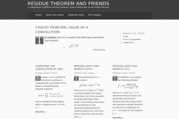 residuetheorem.com site used The Erudite