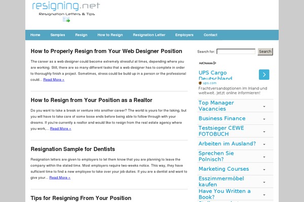 Simple Sense theme site design template sample