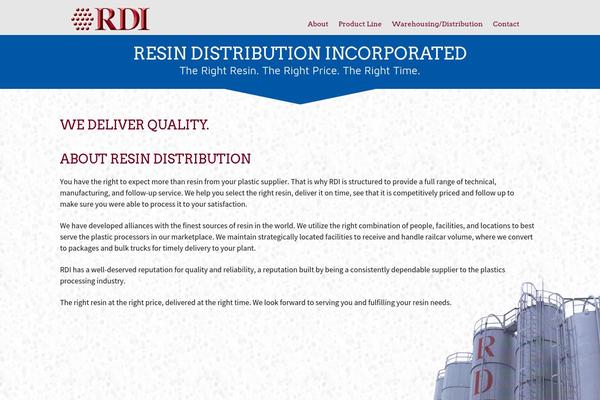 resindistributioninc.com site used Resindistribution