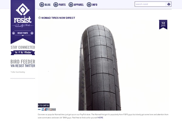 resistparts.com site used Resist
