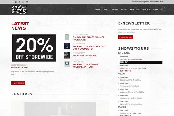 Site using GigPress plugin
