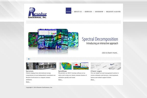 resolvegeosciences.com site used Rttheme7_v1.1