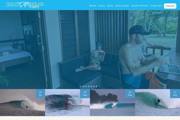 Resort theme site design template sample