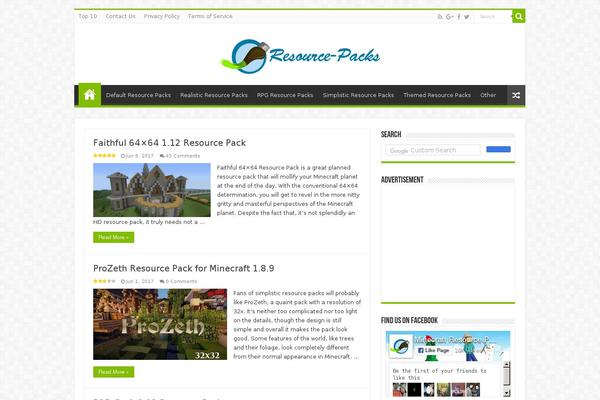 Sahifa Child theme site design template sample