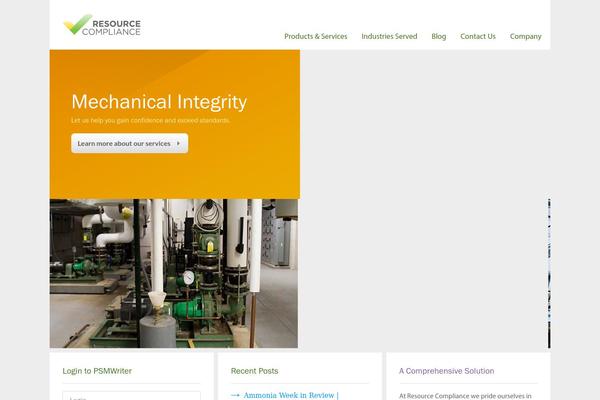 resourcecompliance.com site used Rctheme