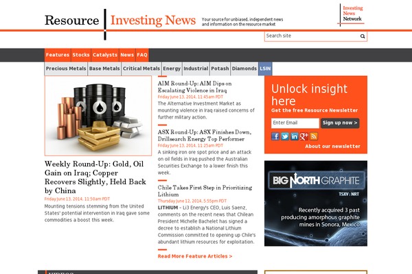 INN2012 theme websites examples