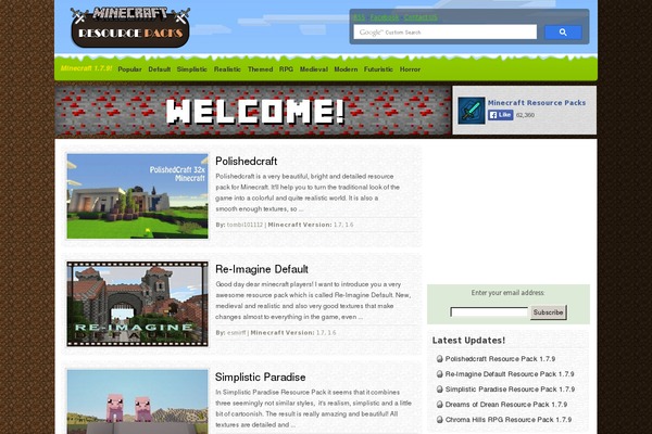 RP theme site design template sample