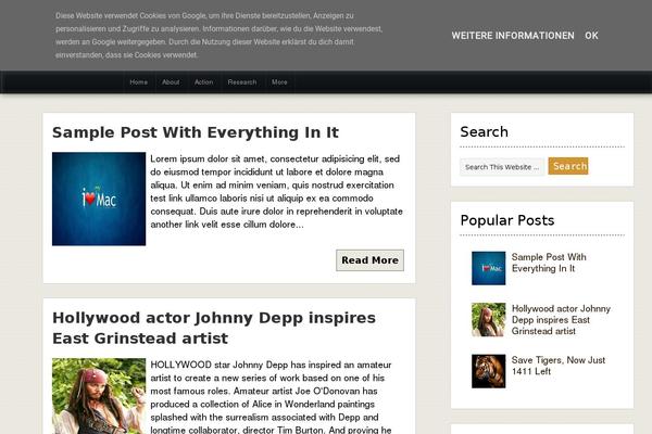 Nominal theme site design template sample