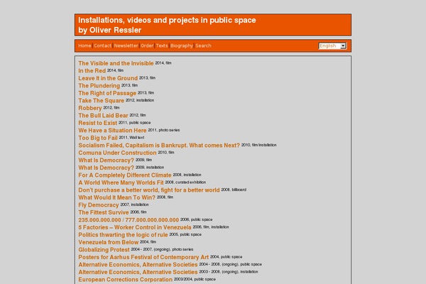 ressler theme websites examples