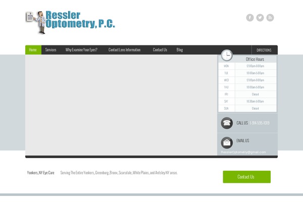 Optometry theme site design template sample