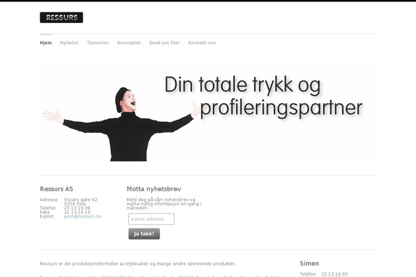 Clarity theme site design template sample