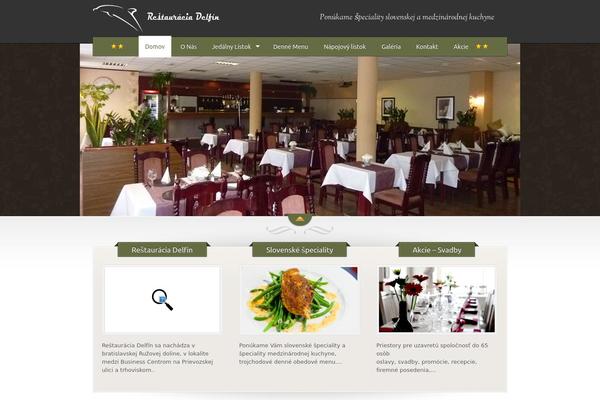 The Restaurant theme site design template sample