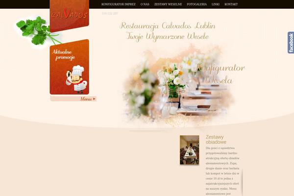 restauracjacalvados.pl site used MyCuisine