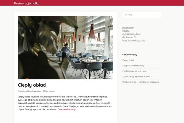 restauracjahalka.pl site used Wordly