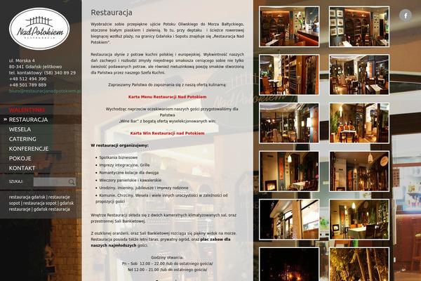 Ristorante theme site design template sample