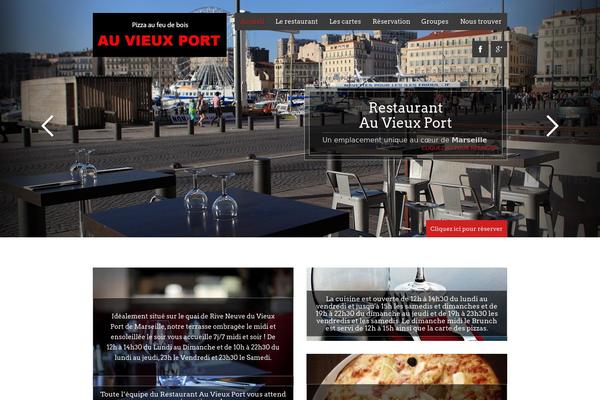 Forked theme site design template sample