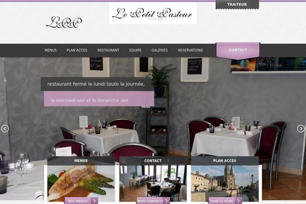 Bistro theme site design template sample
