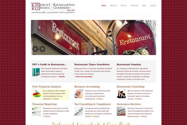 Restaurant theme site design template sample