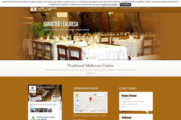 MyCuisine theme site design template sample