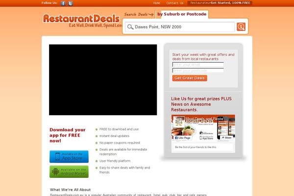 restaurantdeals.com.au site used Ventraip-template