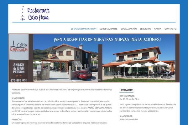 Spacious theme site design template sample