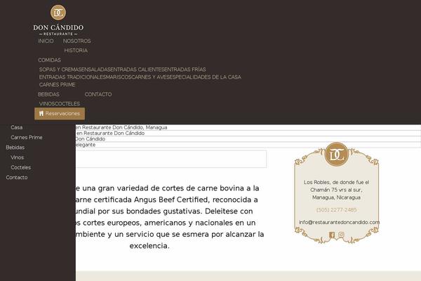 restaurantedoncandido.com site used Doncandido2017