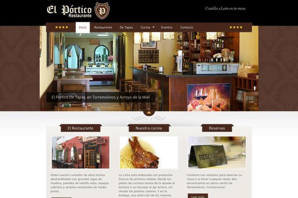 The Restaurant theme site design template sample
