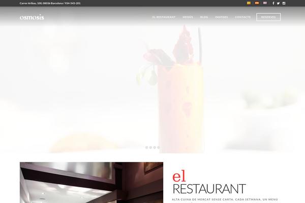 Ristorante theme site design template sample