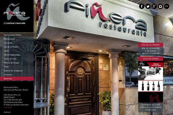 Ristorante theme site design template sample