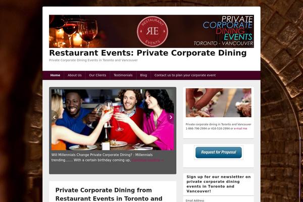 restaurantevents.ca site used Catch Box