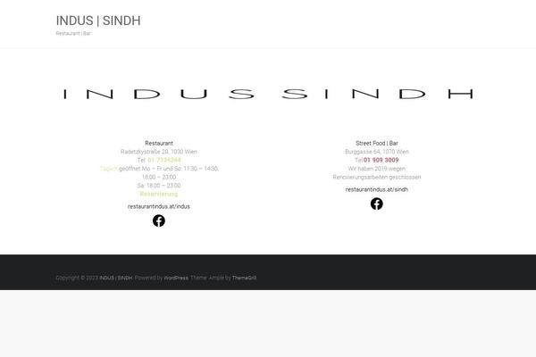 Ample theme site design template sample