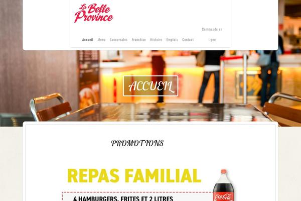 Restaurant theme site design template sample