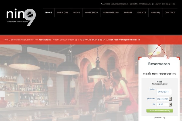 Restaurant theme site design template sample