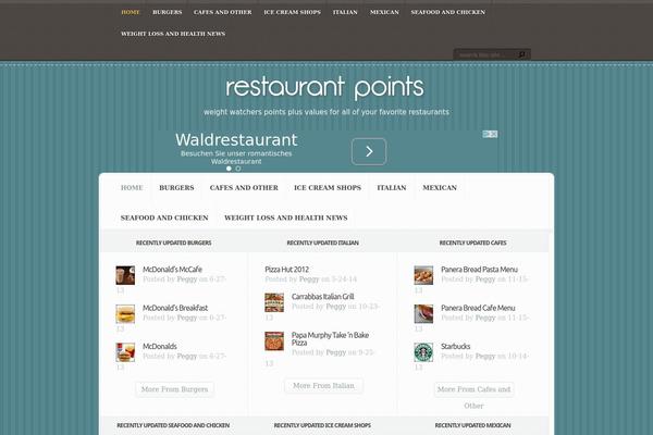 Aggregate theme site design template sample