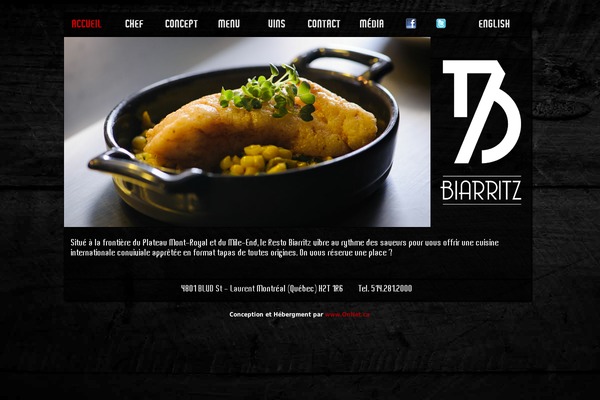 restobiarritz.com site used Carrington-blog-2.3.1