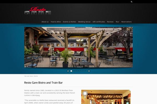 Flare theme site design template sample
