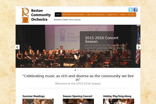 restoncommunityorchestra.org site used Chameleon-1