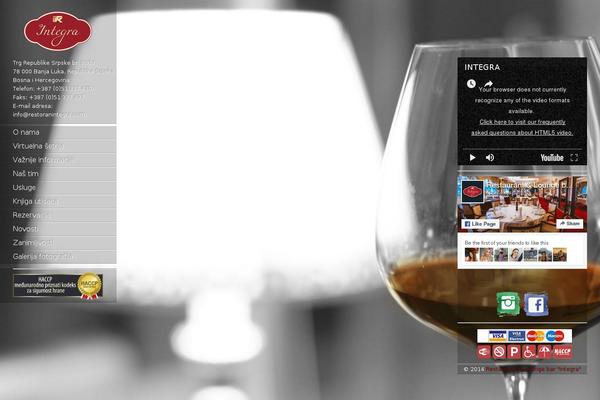 Ristorante theme site design template sample