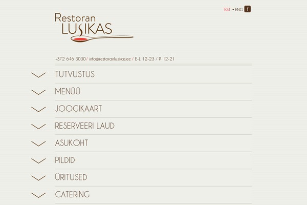 restoranlusikas.ee site used Carrington_blog