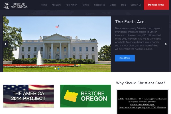 restoreamerica.org site used Political Press Child