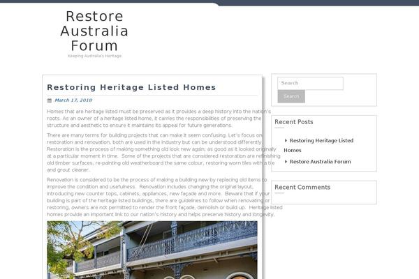 restoreaustralia.org.au site used Construction-realestate