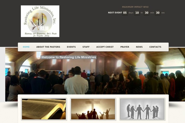 Blessing theme site design template sample