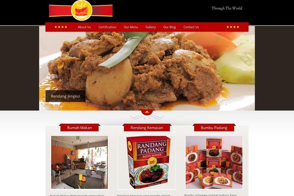 The Restaurant theme site design template sample