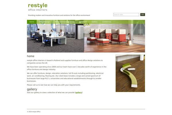 Restyle theme site design template sample