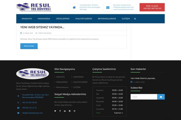 Industrial theme site design template sample