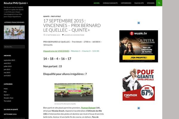 Twenty Fourteen theme site design template sample