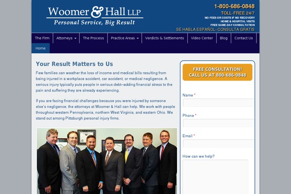 Site using HMS Testimonials plugin