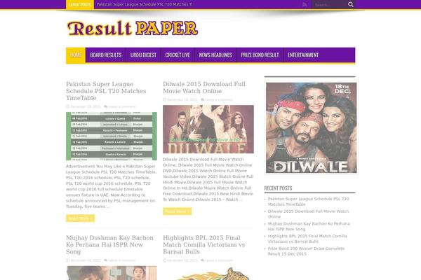 resultpaper.com site used Encun