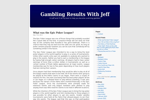 Default theme site design template sample