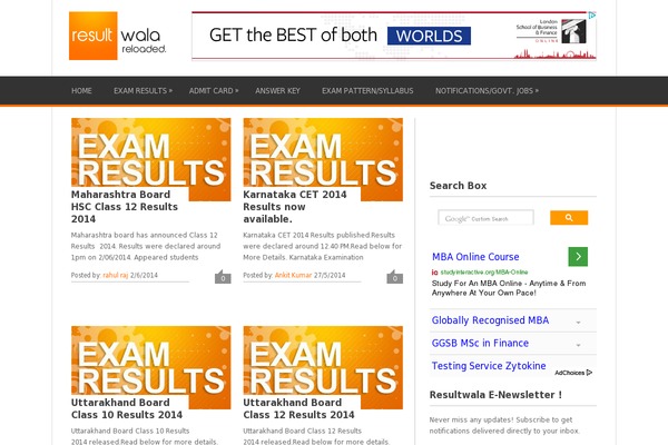 resultwala.com site used B5st-main